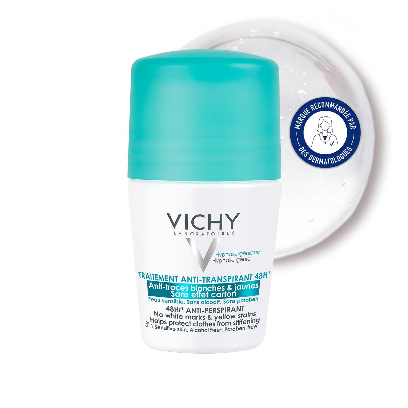 Vichy 48H Anti-perspirant Deodorant Roll-on 50ml(1.69 oz)