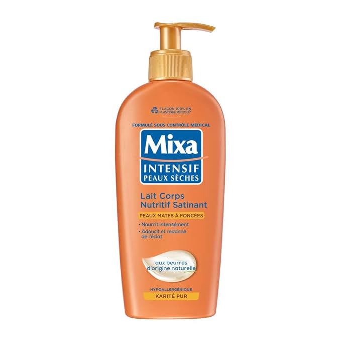 Mixa Satin Nourishing Body Milk for Medium to Dark Skin 250ml(8.40oz)