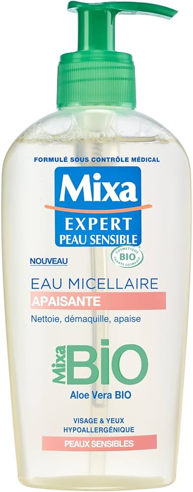 Mixa Micellar Cleansing Water Certified Organic 200 ml(6.76oz)