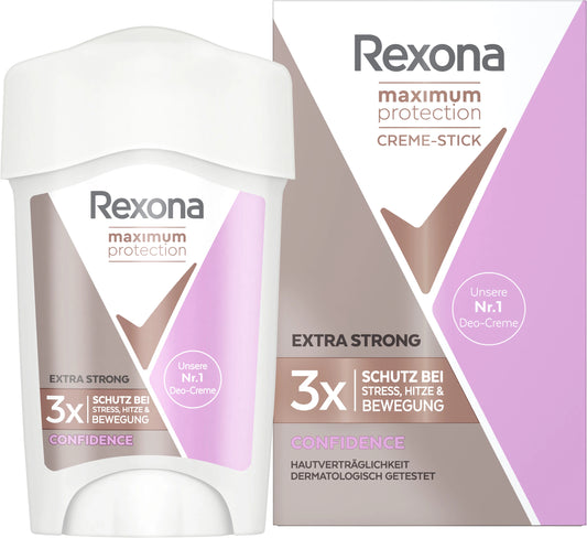 Rexona Women Maximum Protection Confidence Anti-perspirant Cream Stick 45 ml 96h(1.52oz)
